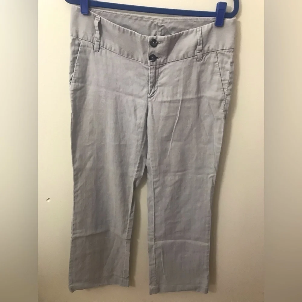BANANA Republic Factory Womens Linen Mid Rise Wide Leg Lightweight Pants Size 10